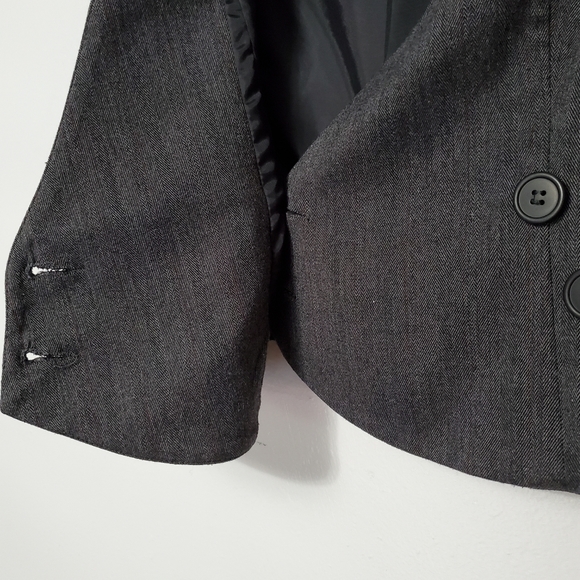 Grey Button Up Vest Men's V Neck Tailored Vest Investments Gray - Picture 7 of 11